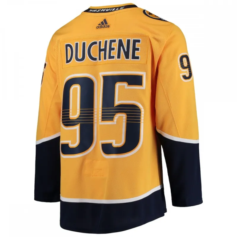 Matt Duchene Nashville Predators adidas Home Authentic Player Jersey – Gold