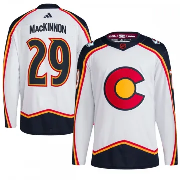 Nathan MacKinnon Colorado Avalanche Reverse Retro 2.0 Authentic Player Jersey - White