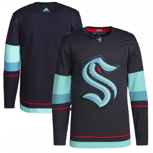 Seattle Kraken adidas Home Premium Primegreen Jersey - Navy