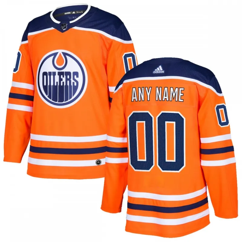 Edmonton Oilers adidas Authentic Custom Jersey - Oranje