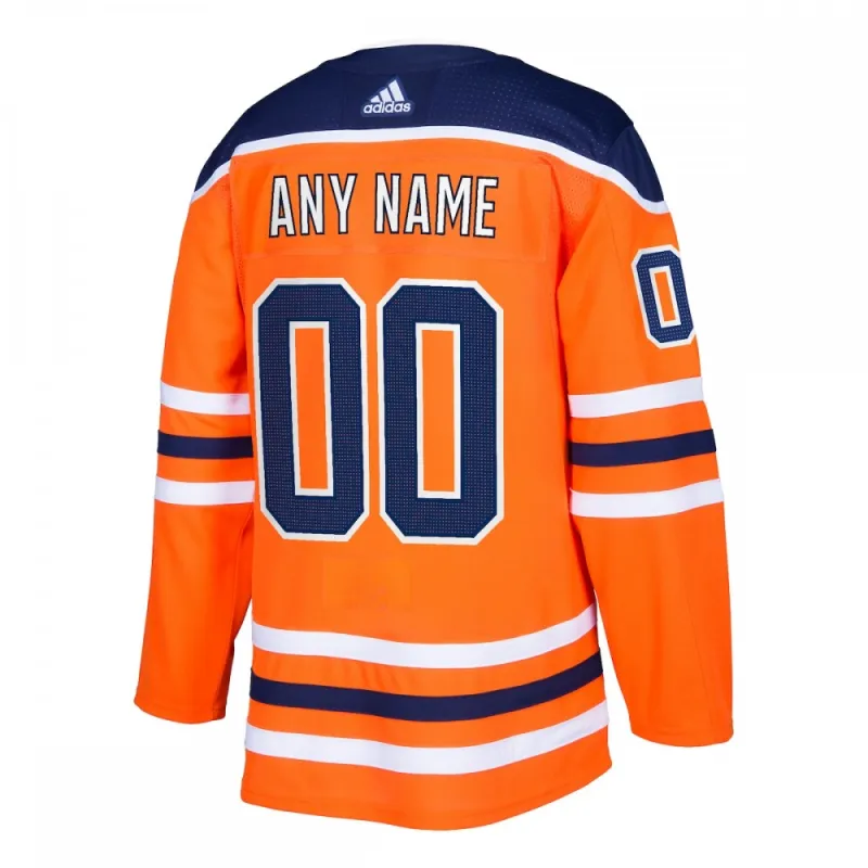 Edmonton Oilers adidas Authentic Custom Jersey - Oranje