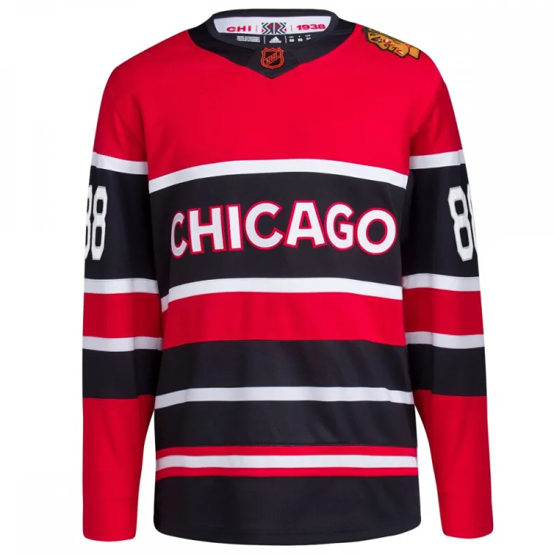 Patrick Kane Chicago Blackhawks adidas Reverse Retro 2.0 Premium Player Jersey – Red
