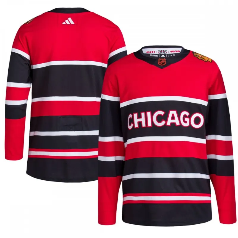 Chicago Blackhawks adidas Reverse Retro 2.0 Premium Blank Jersey – Red