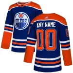 Edmonton Oilers adidas Alternate Premium Custom Jersey – Royal