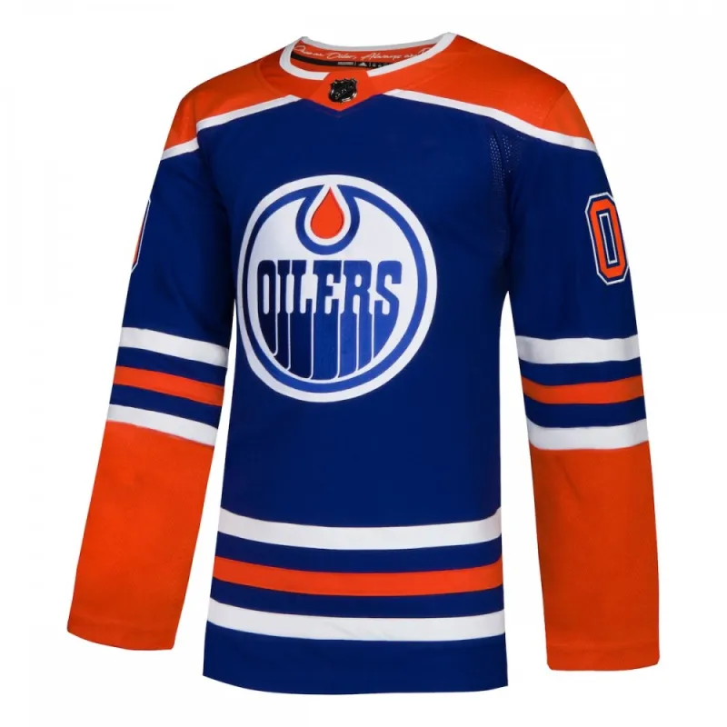 Edmonton Oilers adidas Alternate Premium Custom Jersey – Royal