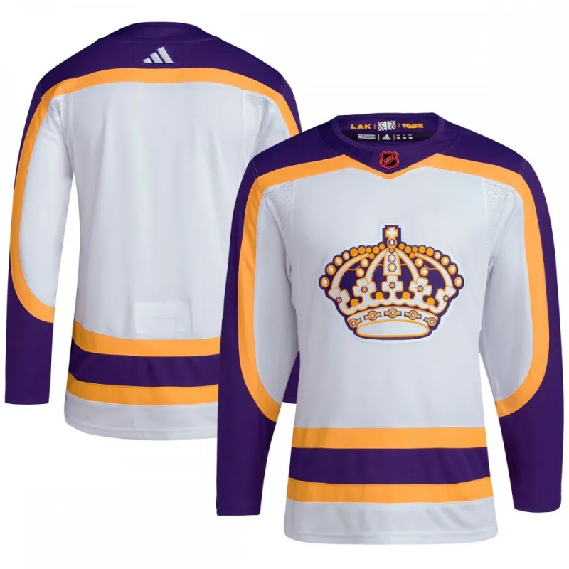 Los Angeles Kings adidas Reverse Retro 2.0 Authentic Blank Jersey - Wit