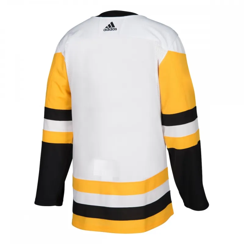 Maglia autentica da trasferta dei Pittsburgh Penguins di Adidas - Bianca