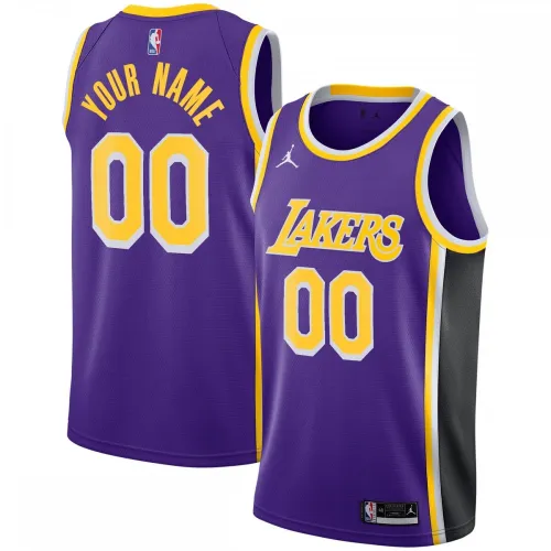 Camisa personalizada Swingman juvenil do Los Angeles Lakers - Edição Statement - Roxa