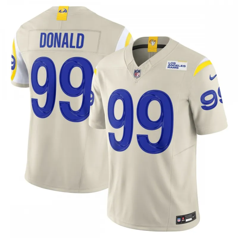 Aaron Donald Los Angeles Rams Nike Alternate Vapor F.U.S.E. Limited Jersey – Bone