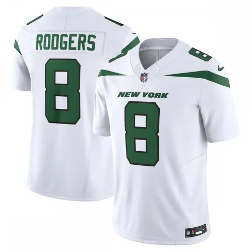 Maglia limitata Aaron Rodgers New York Jets Nike Vapor F.U.S.E. - Bianco Spotlight