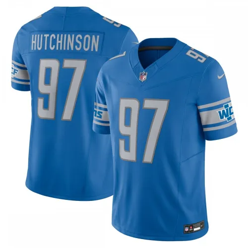 Aidan Hutchinson Detroit Lions Nike Vapor F.U.S.E. Limited Jersey - Blauw