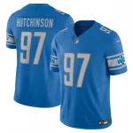 Camisa Nike Vapor FUSE Limited do Aidan Hutchinson, Detroit Lions - Azul Aidan Hutchinson Detroit Lions Nike Vapor F.U.S.E. Limited Jersey – Blue