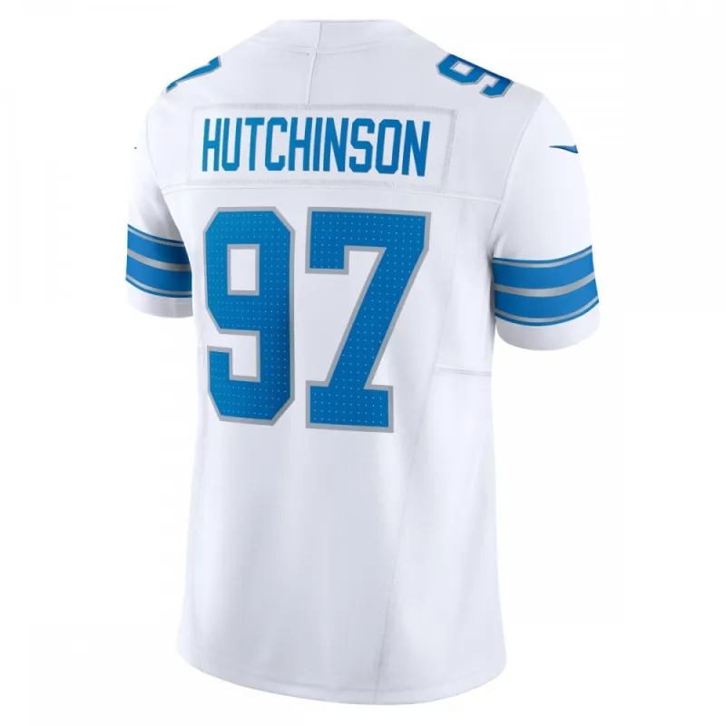 Camiseta Nike Vapor F.U.S.E. Limited de Aidan Hutchinson (Detroit Lions) – Blanca