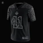 Alvin Kamara New Orleans Saints Nike RFLCTV Limited Jersey – Black