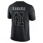 Alvin Kamara New Orleans Saints Nike RFLCTV Limited Jersey – Black