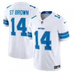 Amon-Ra St. Brown Detroit Lions Camiseta Limitada Nike Vapor F.U.S.E. - Blanca Amon-Ra St. Brown Detroit Lions Nike Vapor F.U.S.E. Limited Jersey – White