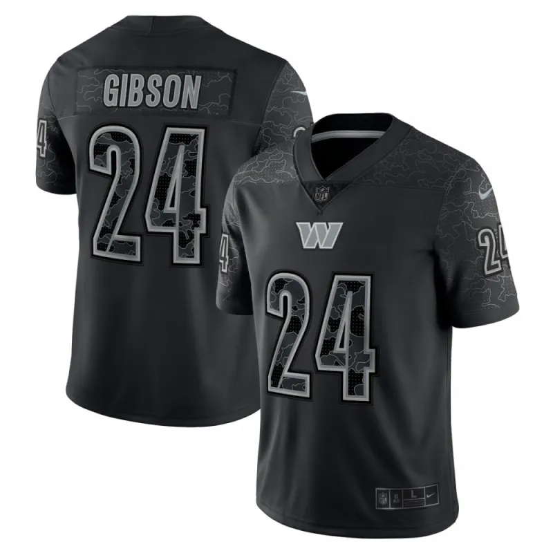 Camisa Nike RFLCTV Limited do Washington Commanders, usada por Antonio Gibson – Preta