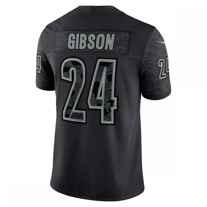 Camisa Nike RFLCTV Limited do Washington Commanders, usada por Antonio Gibson – Preta