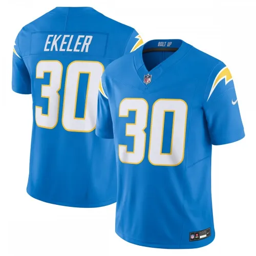 Austin Ekeler Los Angeles Chargers Maglia limitata Nike Vapor F.U.S.E. - Blu polvere