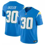 Camisa Nike Vapor F.U.S.E. Limited de Austin Ekeler dos Los Angeles Chargers - Azul Pó Camisa Nike Vapor F.U.S.E. Limited de Austin Ekeler dos Los Angeles Chargers – Azul Pó