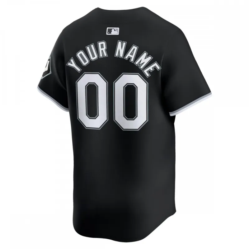 Chicago White Sox Nike Alternate Limited Custom Jersey – Black