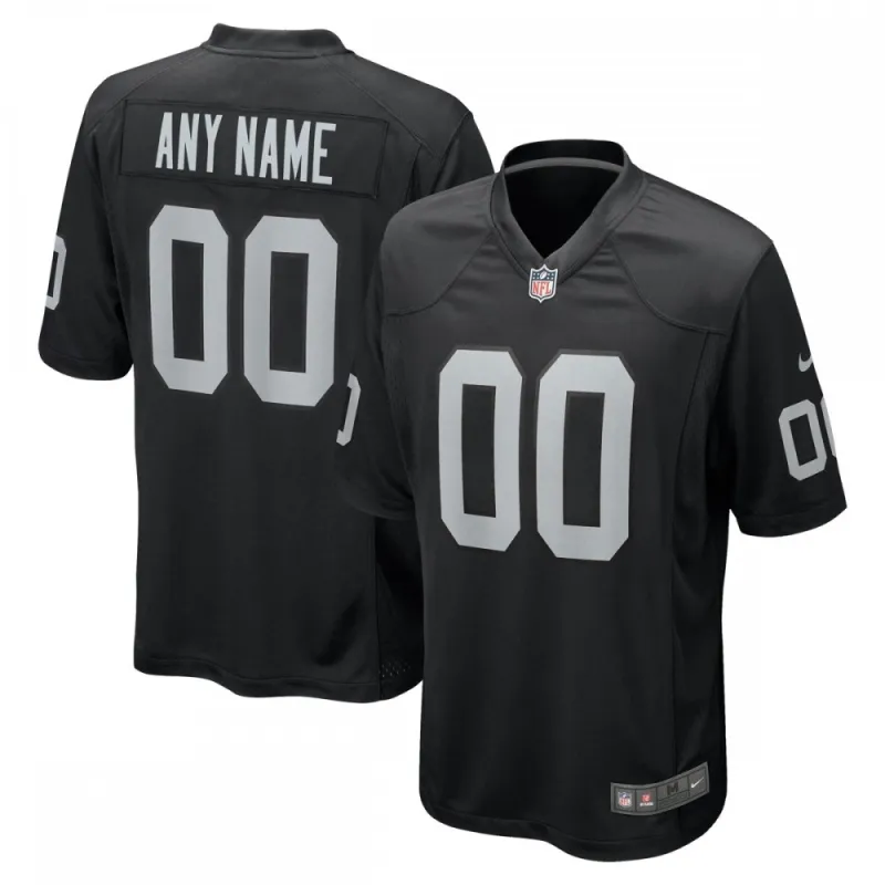 Las Vegas Raiders Nike Custom Spieltrikot – Schwarz