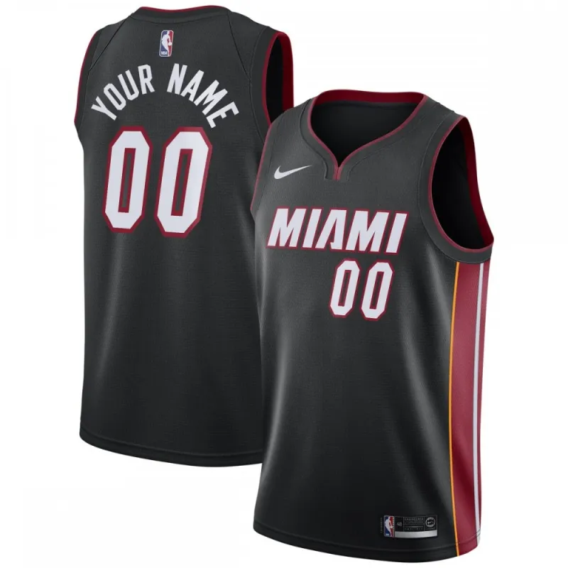 Miami Heat Swingman Custom Men’s Jersey Black – Icon Edition