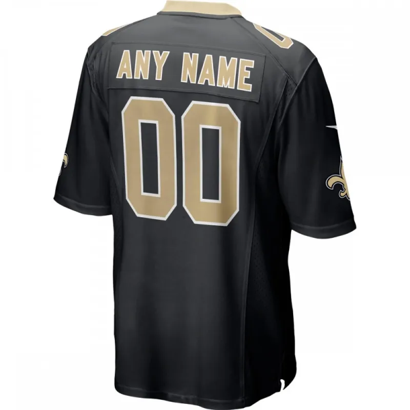 New Orleans Saints Nike Custom Game Jersey – Schwarz