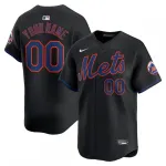 New York Mets Nike Alternate Limited Custom Jersey - Noir New York Mets Nike Alternate Limited Custom Jersey – Black