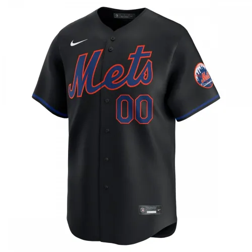 New York Mets Nike Alternate Limited Custom Jersey - Nero