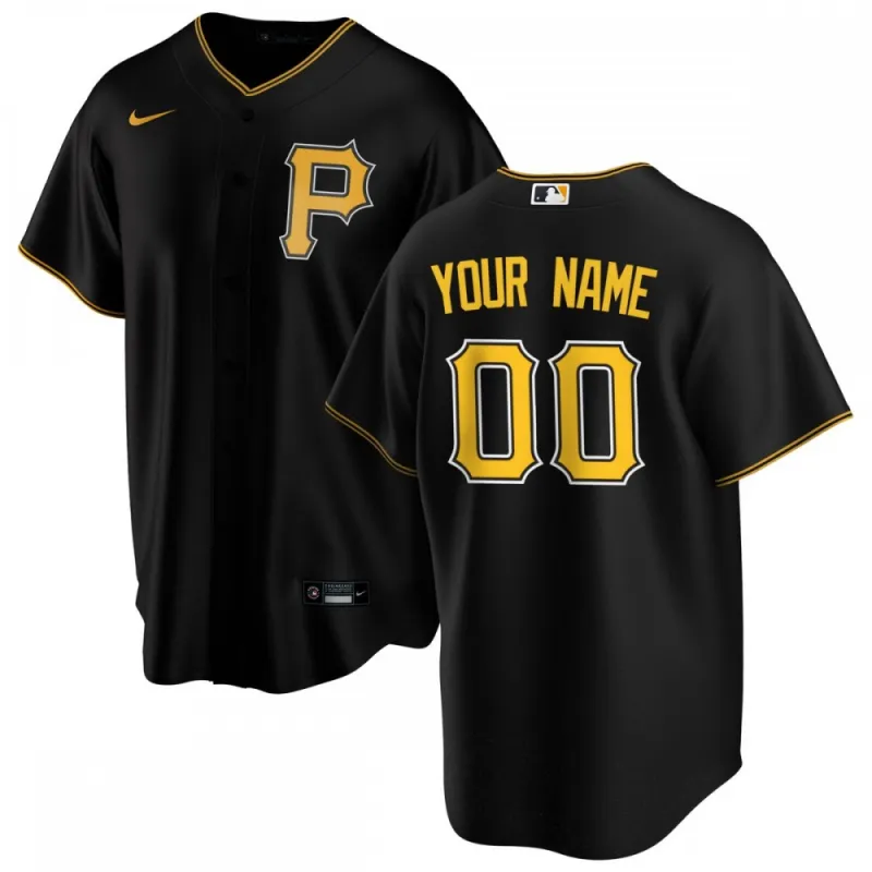 Pittsburgh Pirates Camiseta personalizada Nike Alternate Replica - Negra