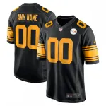 Maillot de match des Pittsburgh Steelers Nike Alternate Custom - Noir Pittsburgh Steelers Nike Alternate Custom Game Jersey – Black
