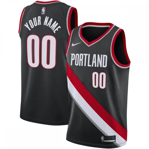 Portland Trail Blazers Swingman benutzerdefinierte Männer Jersey schwarz - Icon Edition
