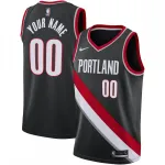 Portland Trail Blazers Swingman Custom Herren Trikot Schwarz - Icon Edition