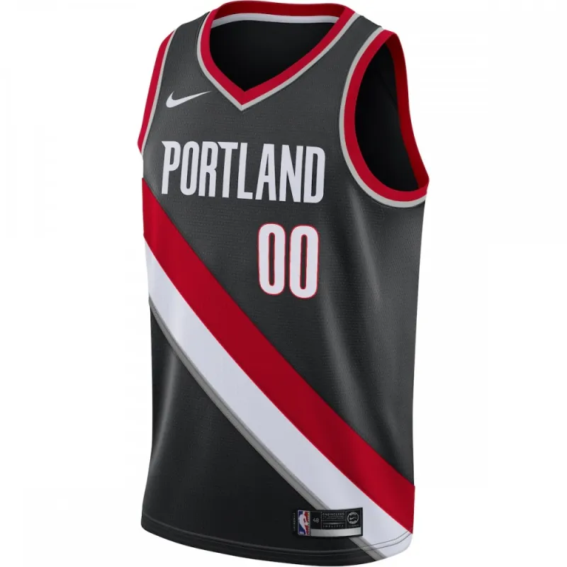 Portland Trail Blazers Swingman Custom Herren Trikot Schwarz - Icon Edition