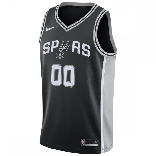 Maillot Swingman personnalisé San Antonio Spurs pour homme, noir – Édition Icon