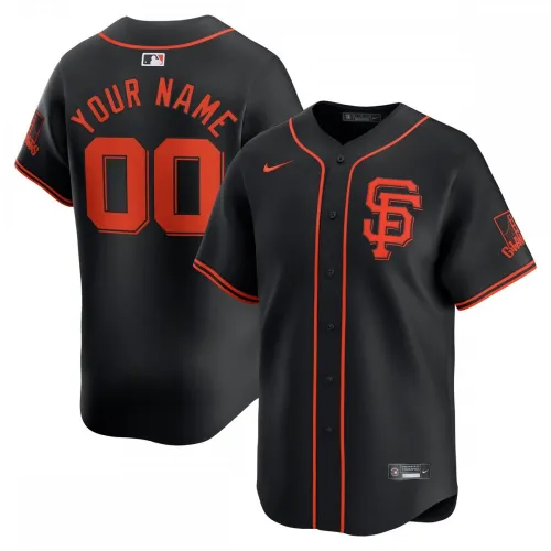 Camisola personalizada limitada alternativa Nike dos San Francisco Giants - Preto