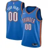 Oklahoma City Thunder Custom Men's Swingman Jersey - Icon Edition - Blue