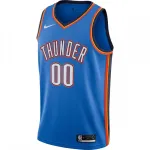 Oklahoma City Thunder Custom Men’s Swingman Jersey – Icon Edition – Blue