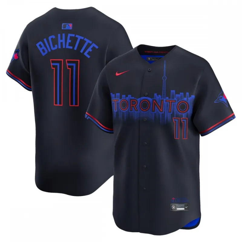 Bo Bichette Toronto Blue Jays Nike 2024 City Connect Limited Player Jersey – Black