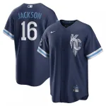 Bo Jackson Kansas City Royals Camiseta Nike 2022 City Connect Replica Player - Azul Marino Bo Jackson Kansas City Royals Nike 2022 City Connect Replica Player Jersey – Navy