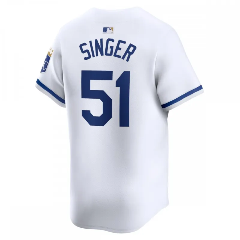 Brady Singer Kansas City Royals Nike Home Limited Player Jersey - Branco