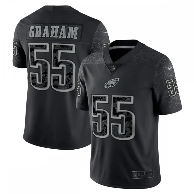 Brandon Graham Philadelphia Eagles Nike RFLCTV Limited Jersey – Black