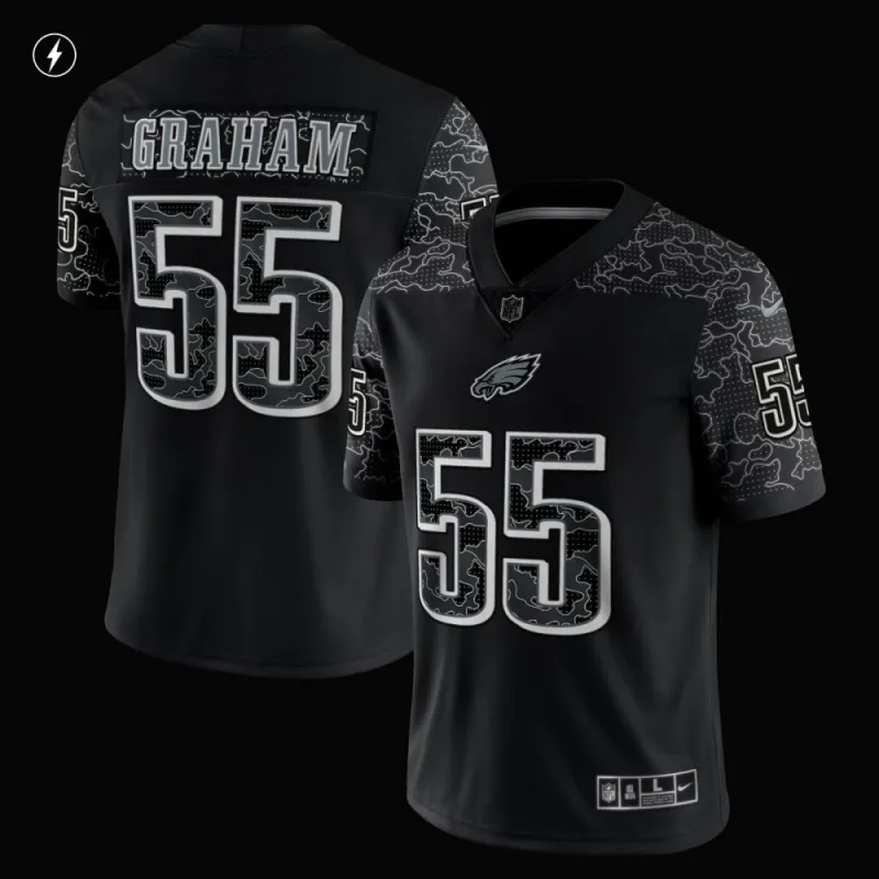 Brandon Graham Philadelphia Eagles Nike RFLCTV Limited Jersey – Black