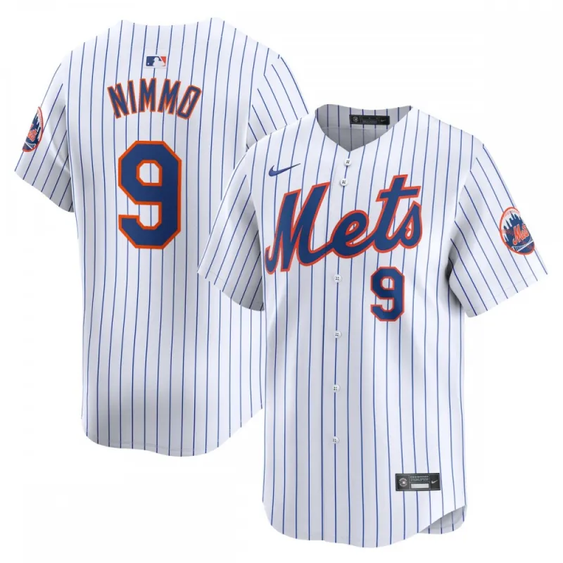 Camiseta de jugador Nike de Brandon Nimmo, de los New York Mets, edición limitada para partidos en casa – Blanca