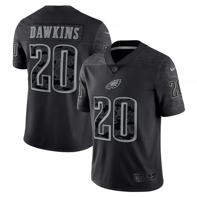 Brian Dawkins Philadelphia Eagles Nike Retired Player RFLCTV Limited Jersey – Black