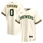Brice Turang Milwaukee Brewers Nike Home Replica Player Jersey - Cream Brice Turang Milwaukee Brewers Nike Home Replica Player Jersey – Cream