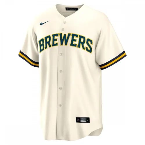Brice Turang Milwaukee Brewers Camiseta interior Nike Réplica de Jugador - Crema