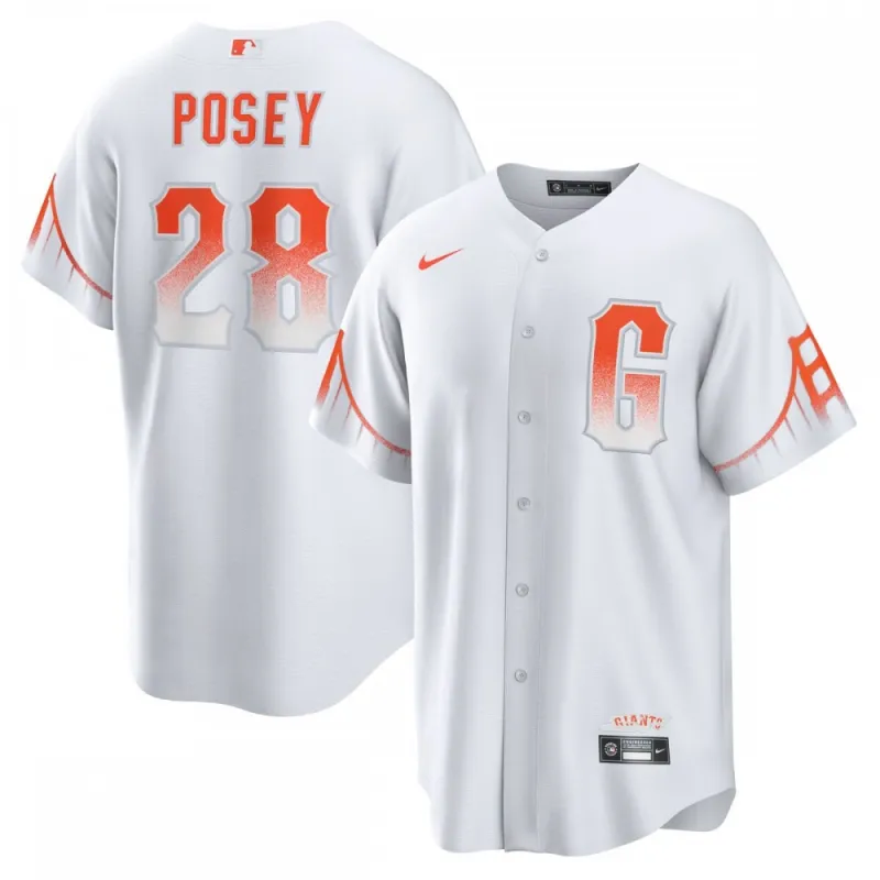 Buster Posey San Francisco Giants Nike 2021 City Connect Replica Player Jersey – White