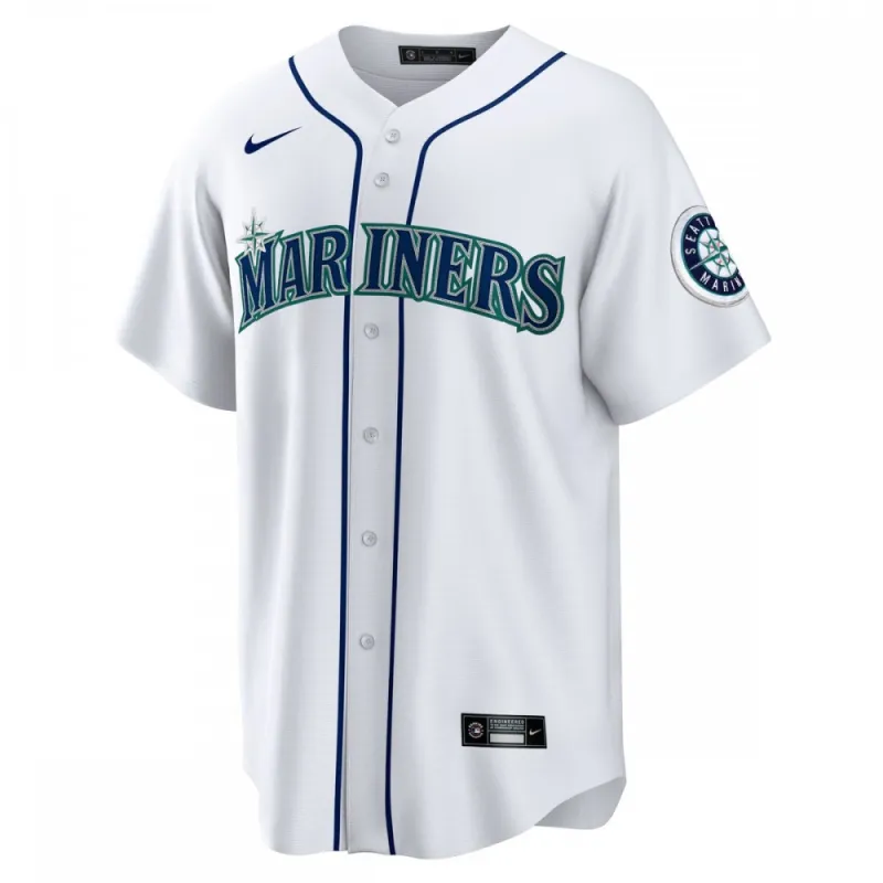 Cal Raleigh Seattle Mariners Nike Home Replica Jersey – White